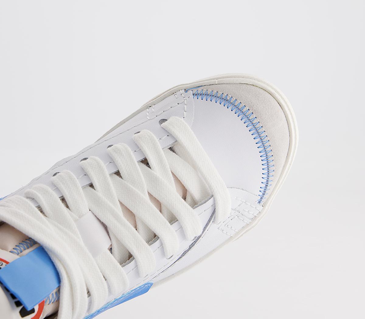 Nike Blazer Mid 77 Jumbo Trainers Nike Blazer Mid 77 Jumbo Trainers White University Blue Sail Black