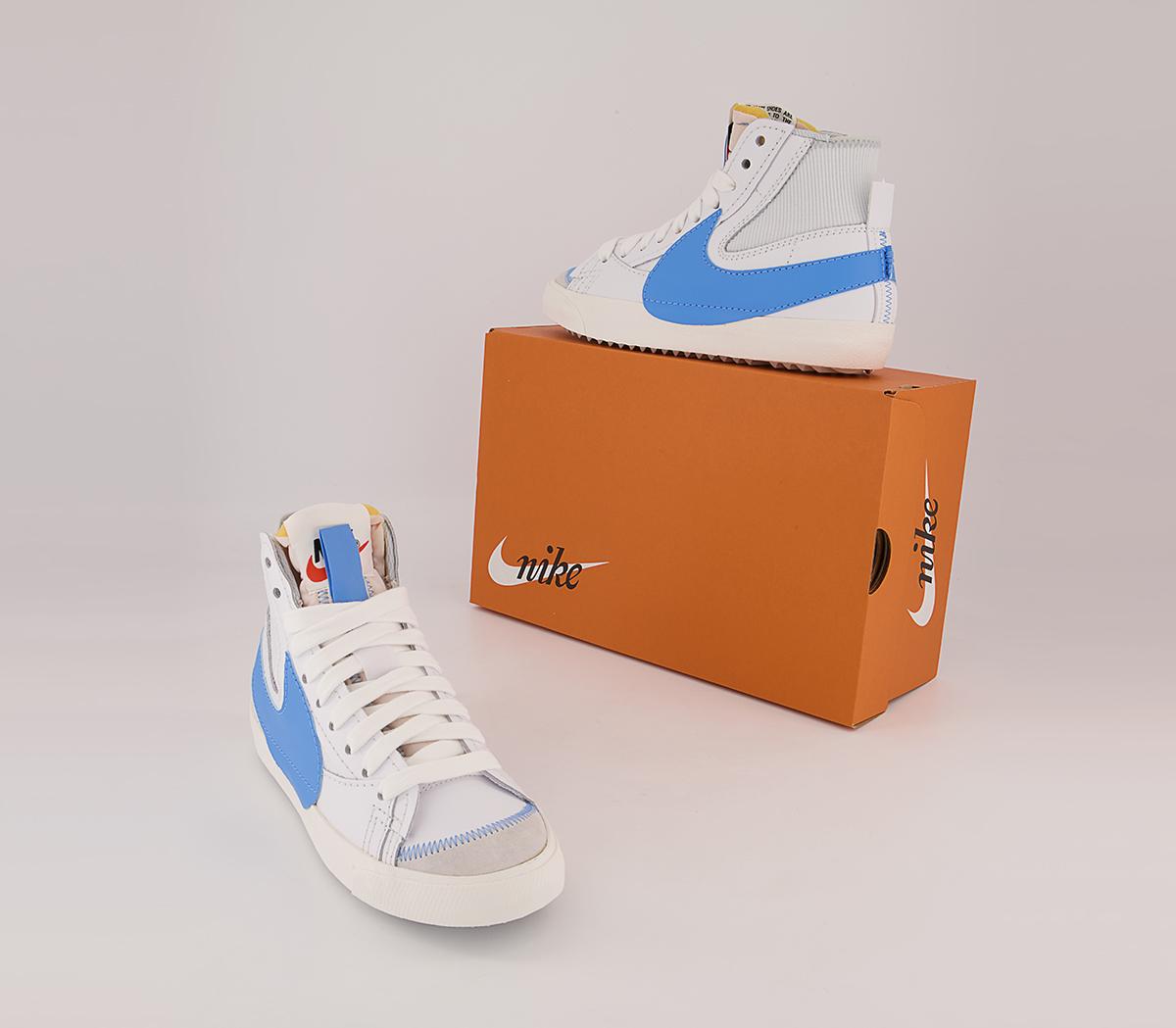 Nike Blazer Mid 77 Jumbo Trainers Nike Blazer Mid 77 Jumbo Trainers White University Blue Sail Black