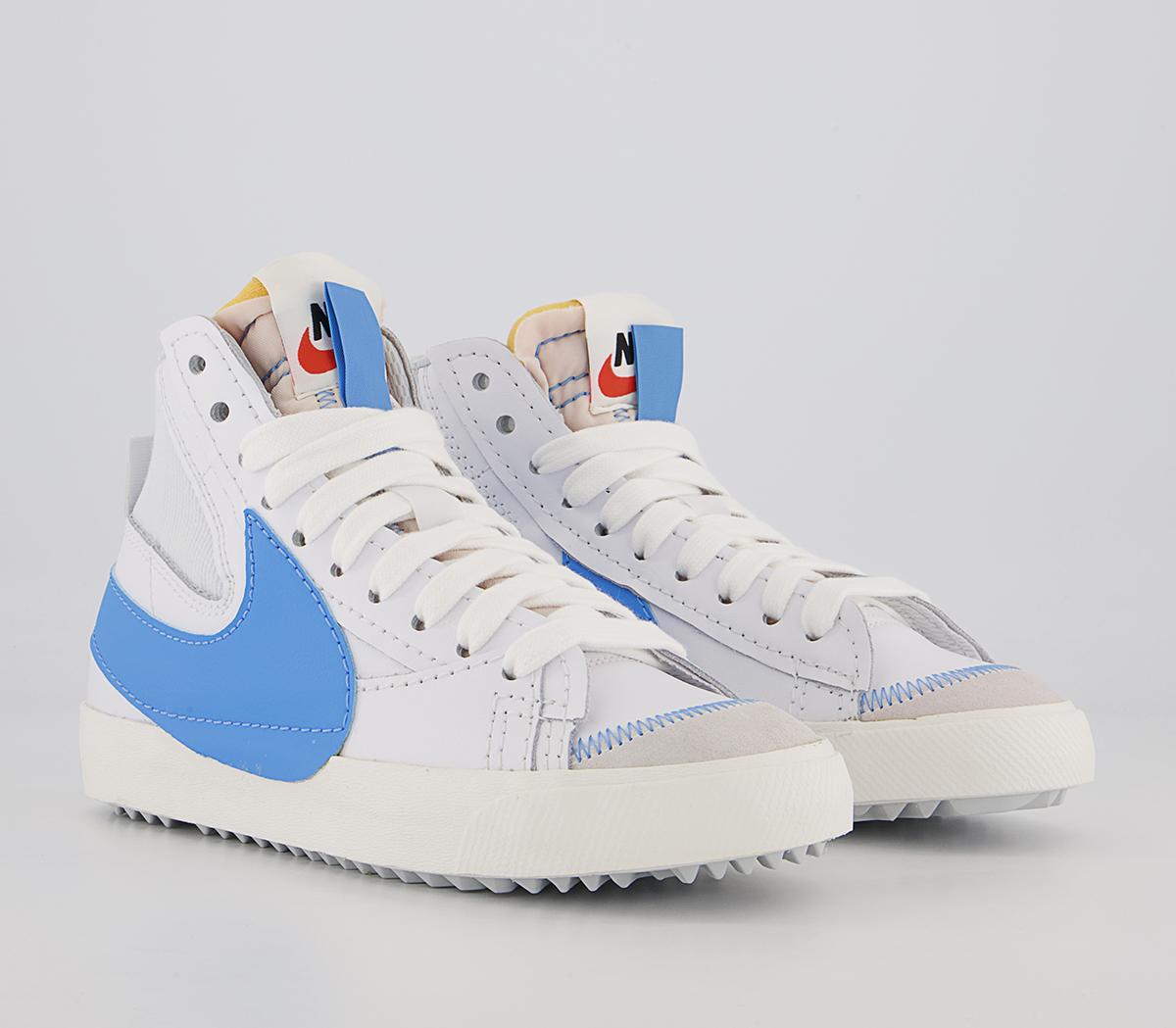 Nike Blazer Mid 77 Jumbo Trainers Nike Blazer Mid 77 Jumbo Trainers White University Blue Sail Black