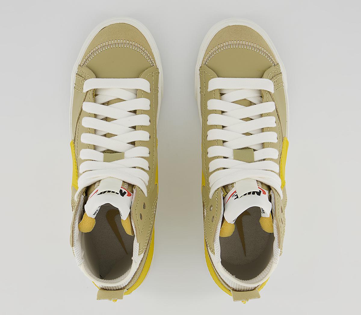 Nike Blazer Mid 77 Jumbo Trainers Nike Blazer Mid 77 Jumbo Trainers Wheat Grass Vivid Sulfur Sail
