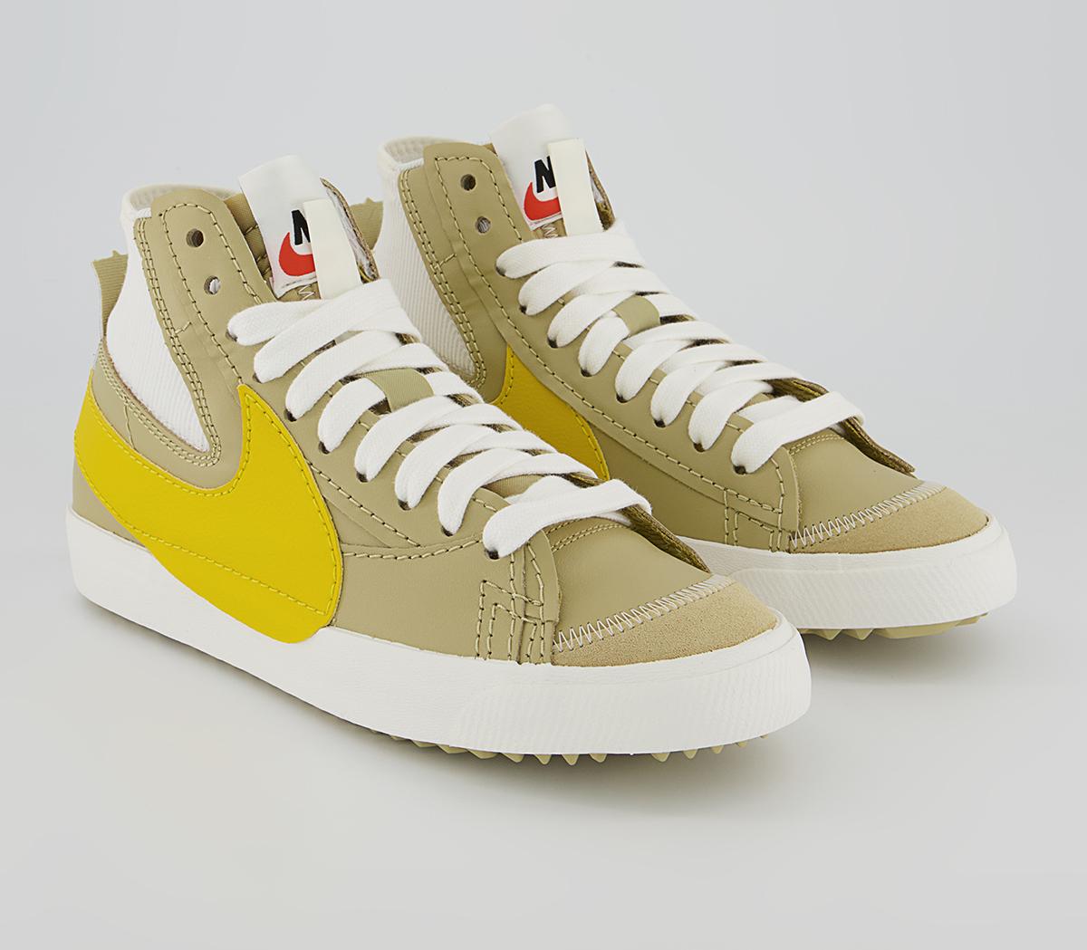 Nike Blazer Mid 77 Jumbo Trainers Nike Blazer Mid 77 Jumbo Trainers Wheat Grass Vivid Sulfur Sail