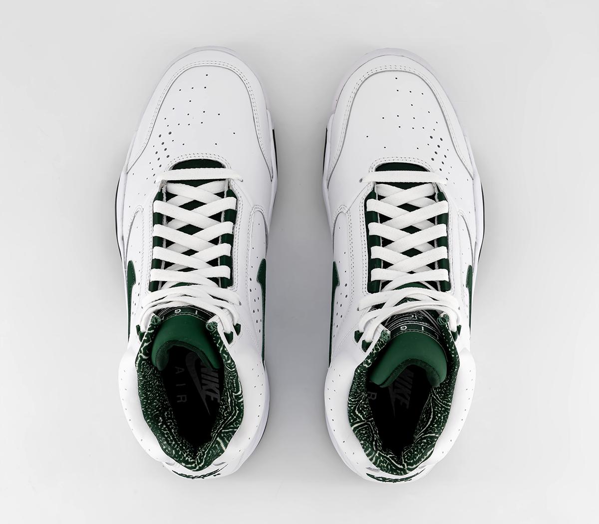 Nike Air Flight Lite Mid Trainers Nike Air Flight Lite Mid Trainers White Gorge Green