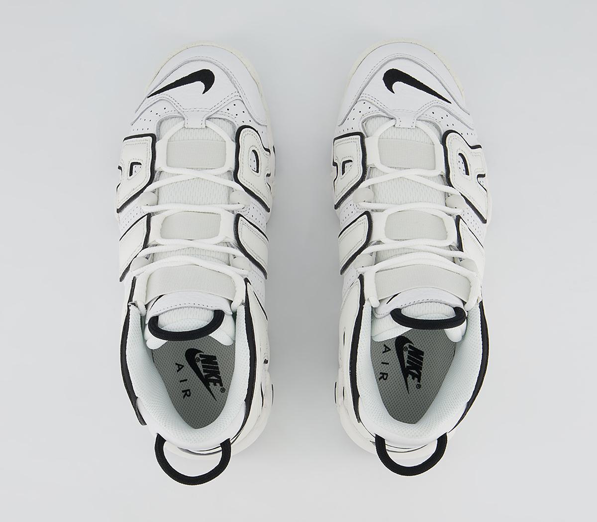 nike air more uptempo summit white black sail w