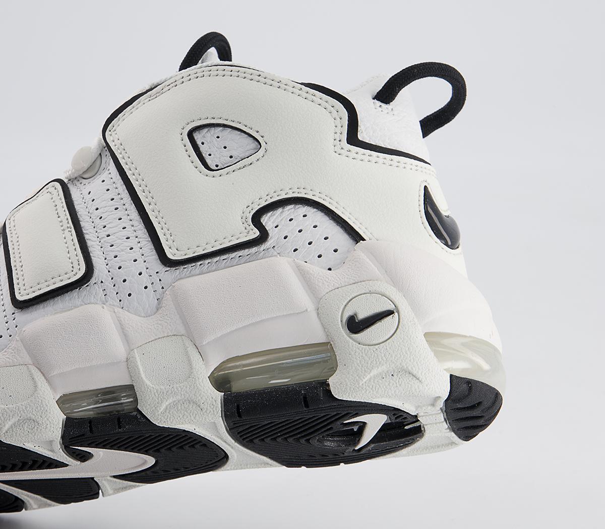 nike air more uptempo summit white black sail w