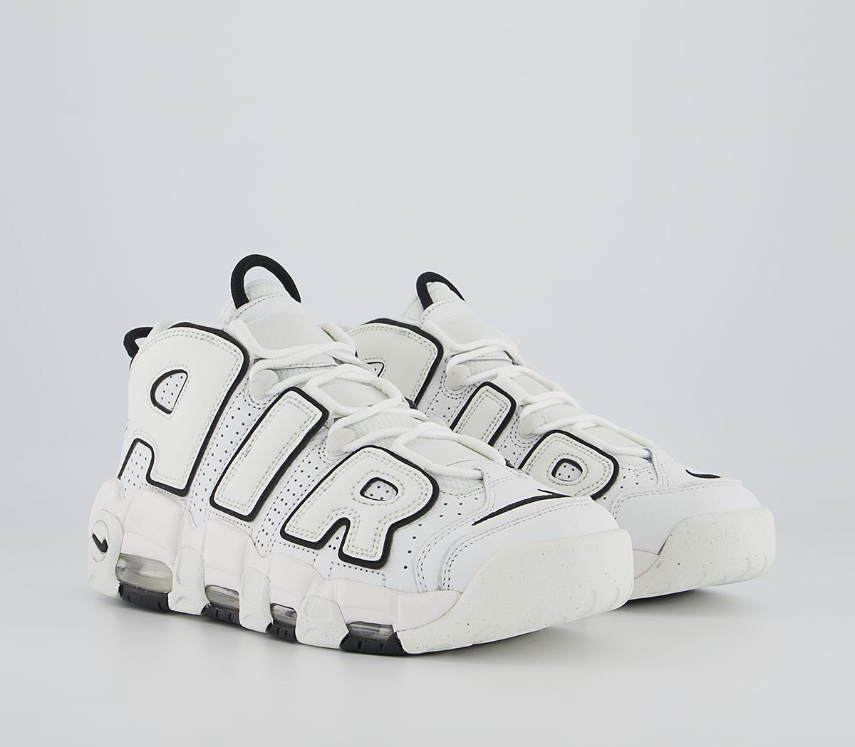 nike air more uptempo summit white black sail w