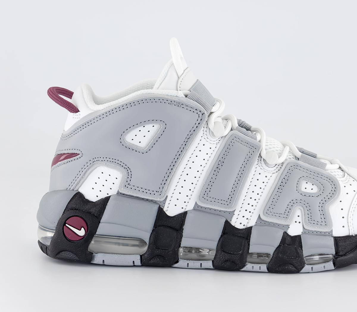 NikeAir More Uptempo TrainersSummit White Rosewood Wolf Grey