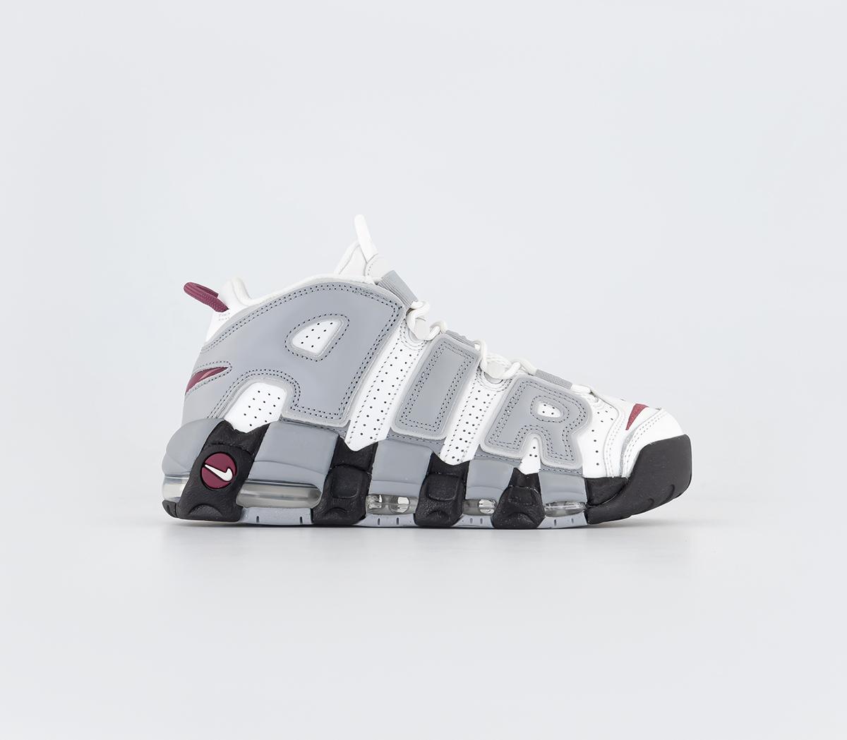 NikeAir More Uptempo TrainersSummit White Rosewood Wolf Grey