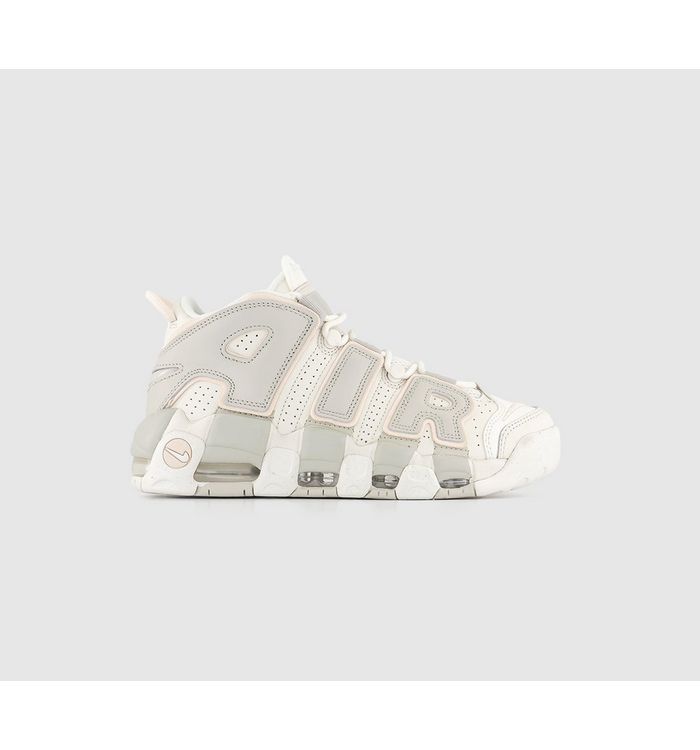 Nike Air More Uptempo Trainers Sail Guava Ice Light Bone In Natural