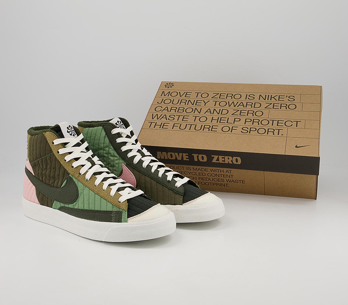 Nike Blazer Mid 77 Lx Trainers Nike Blazer Mid 77 Lx Trainers Sequoia Med Olive Brown Kelp Oil Green Sail