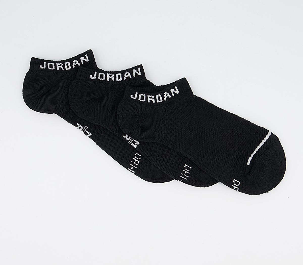 JordanJordan No Show SocksBlack White