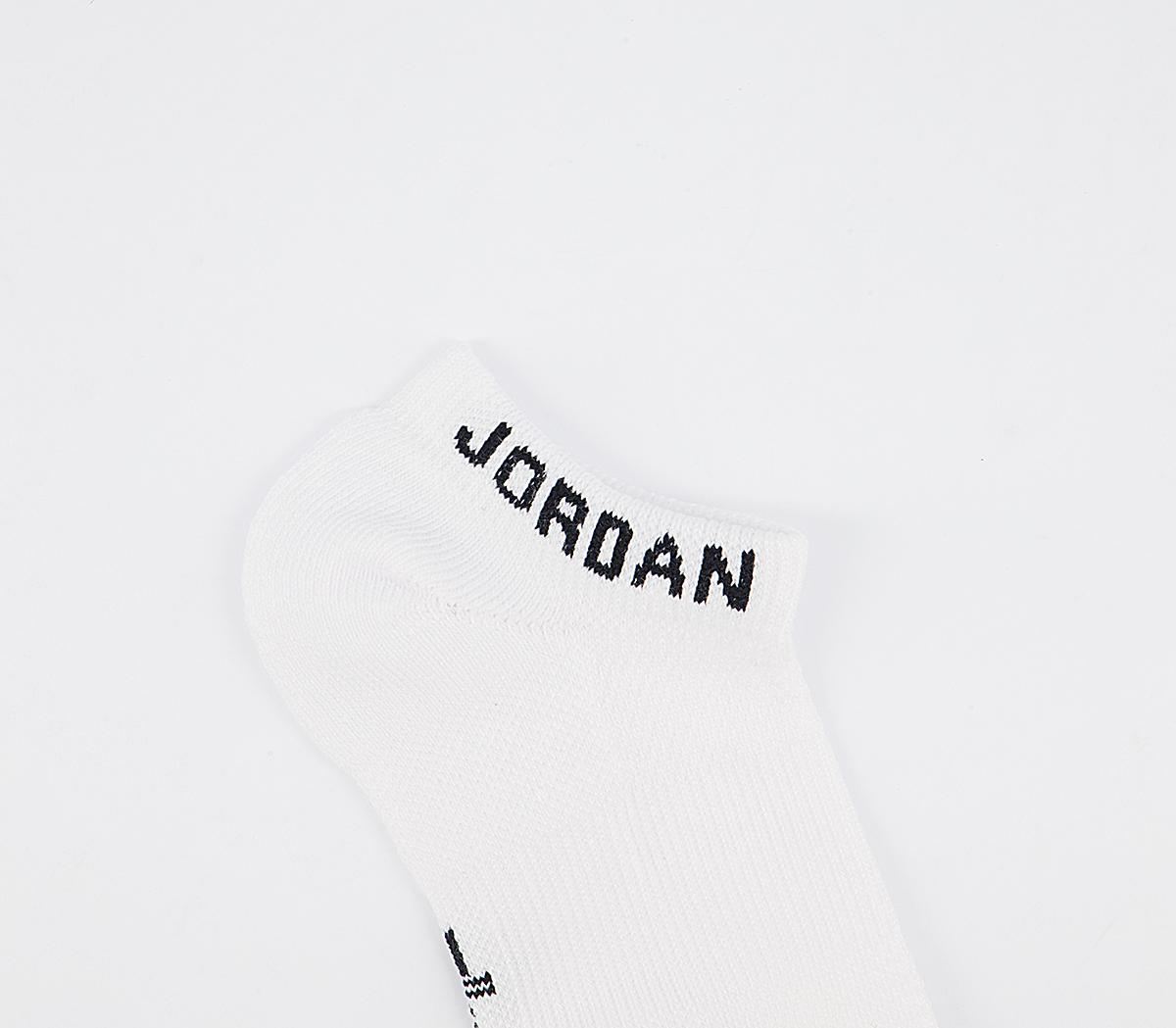 Jordan Jordan No Show Socks Jordan Jordan No Show Socks White Black