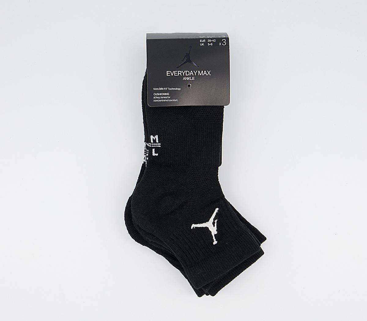 Jordan Jordan Ankle Socks Jordan Jordan Ankle Socks Black White