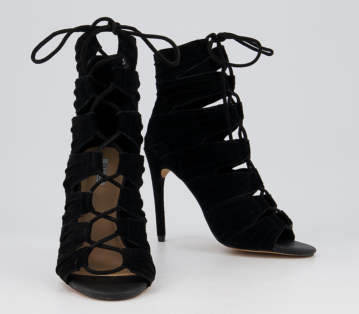Office Heard Ghillie Shoeboots Office Heard Ghillie Shoeboots Black Suede