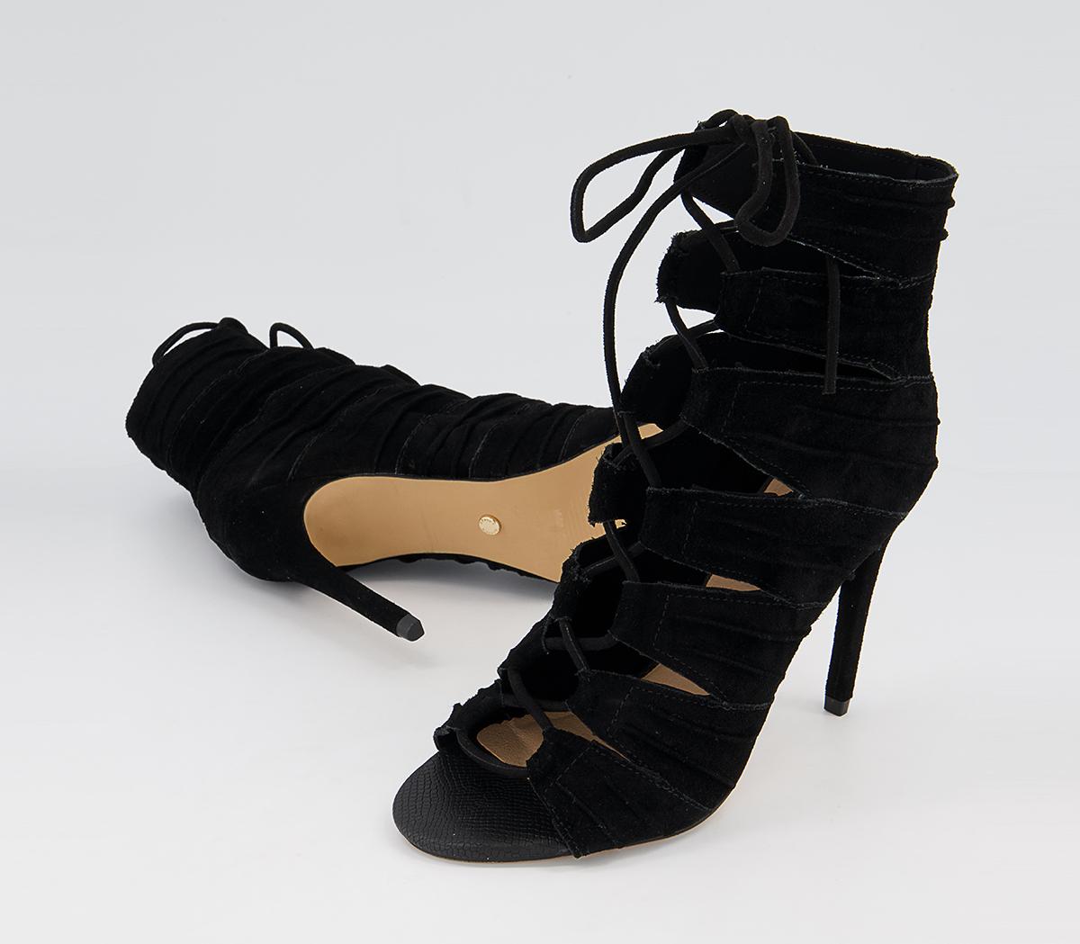 Office Heard Ghillie Shoeboots Office Heard Ghillie Shoeboots Black Suede