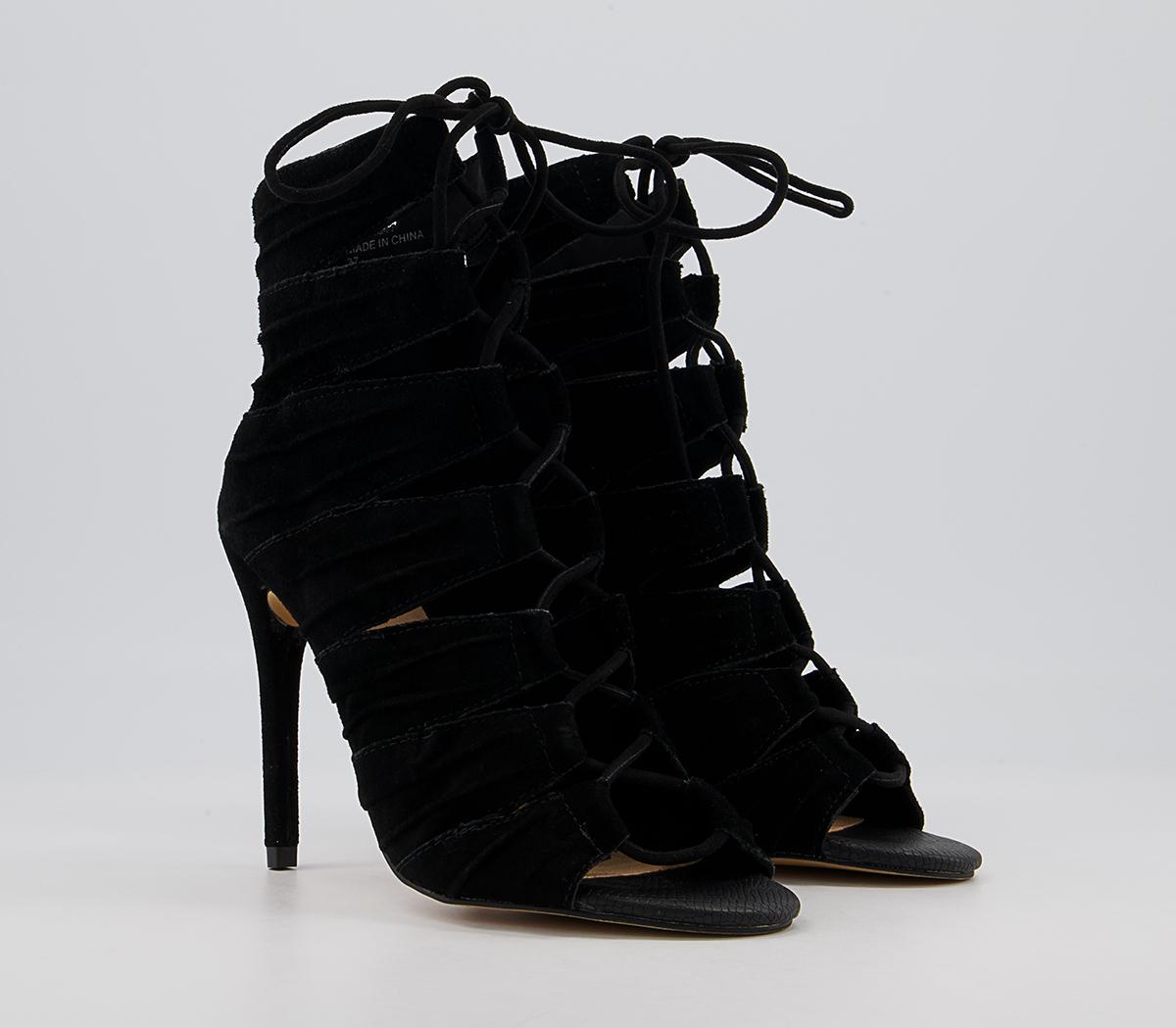 Office Heard Ghillie Shoeboots Office Heard Ghillie Shoeboots Black Suede