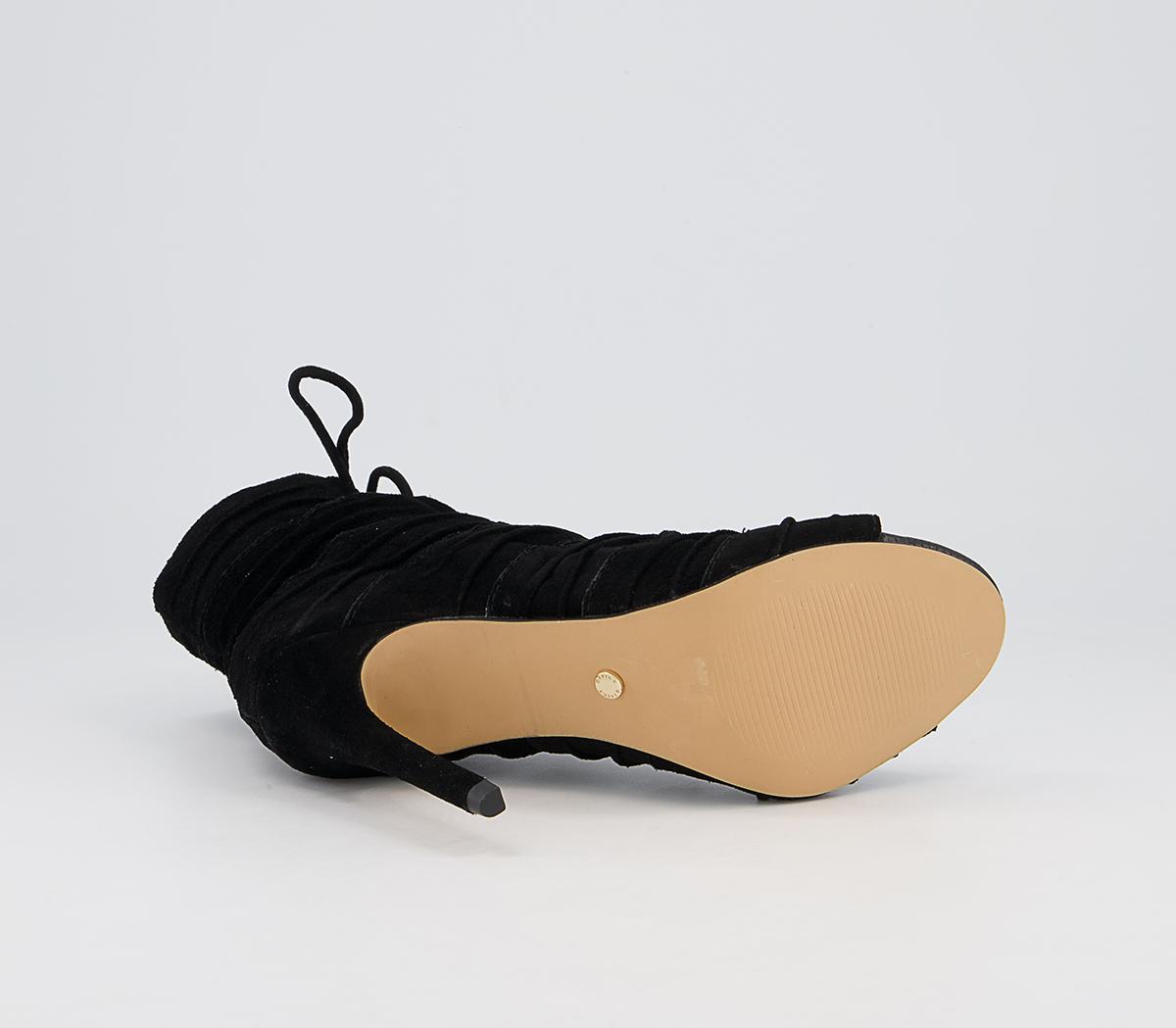 Office Heard Ghillie Shoeboots Office Heard Ghillie Shoeboots Black Suede
