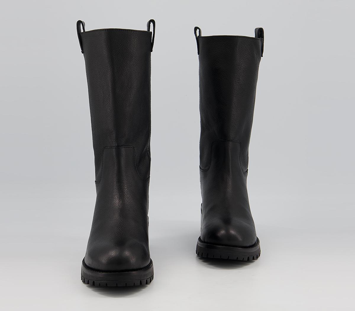 Office Kingsland Calf Boots Office Kingsland Calf Boots Black Tumbled Leather