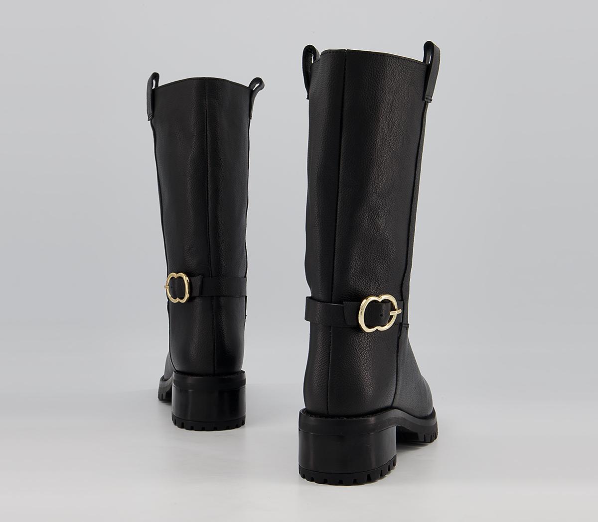 Office Kingsland Calf Boots Office Kingsland Calf Boots Black Tumbled Leather