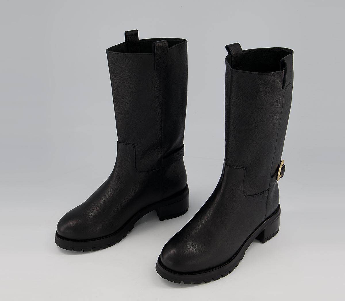 Office Kingsland Calf Boots Office Kingsland Calf Boots Black Tumbled Leather