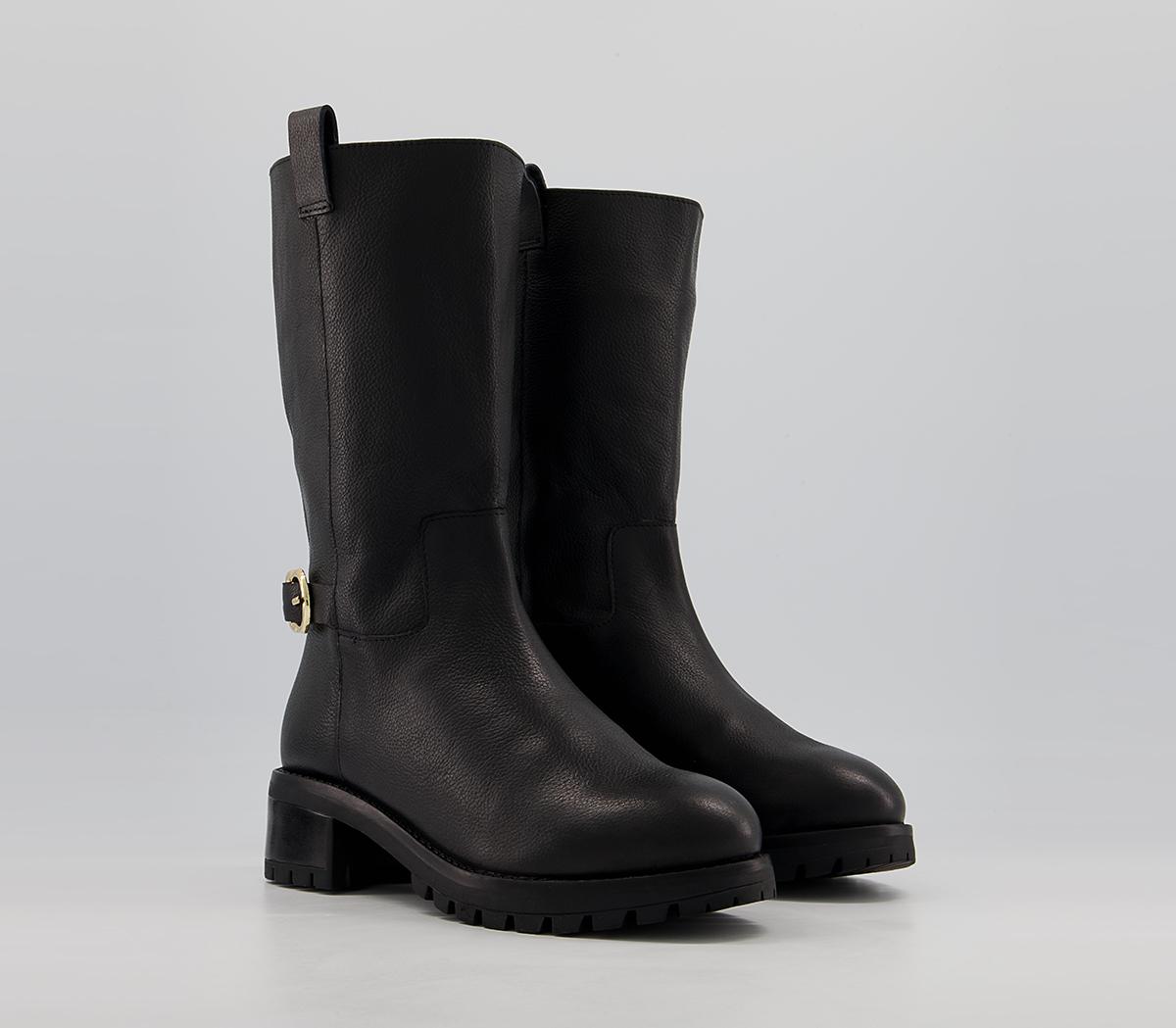 Office Kingsland Calf Boots Office Kingsland Calf Boots Black Tumbled Leather
