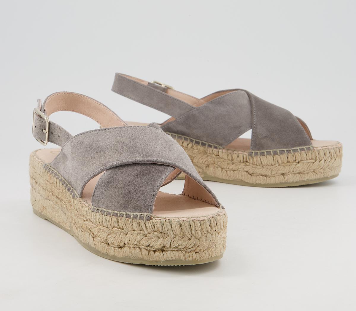 Gaimo for OFFICE Lisbet Buckle Sandals Grey - Women’s Sandals