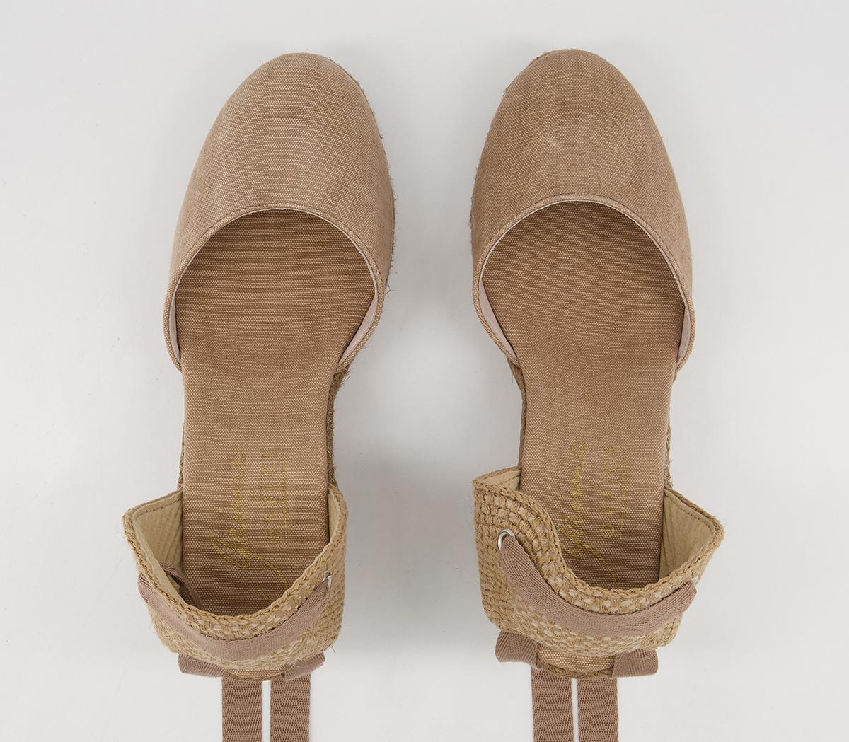 Gaimo for OFFICE Ankle Tie Wedges Gaimo for OFFICE Ankle Tie Wedges Beige