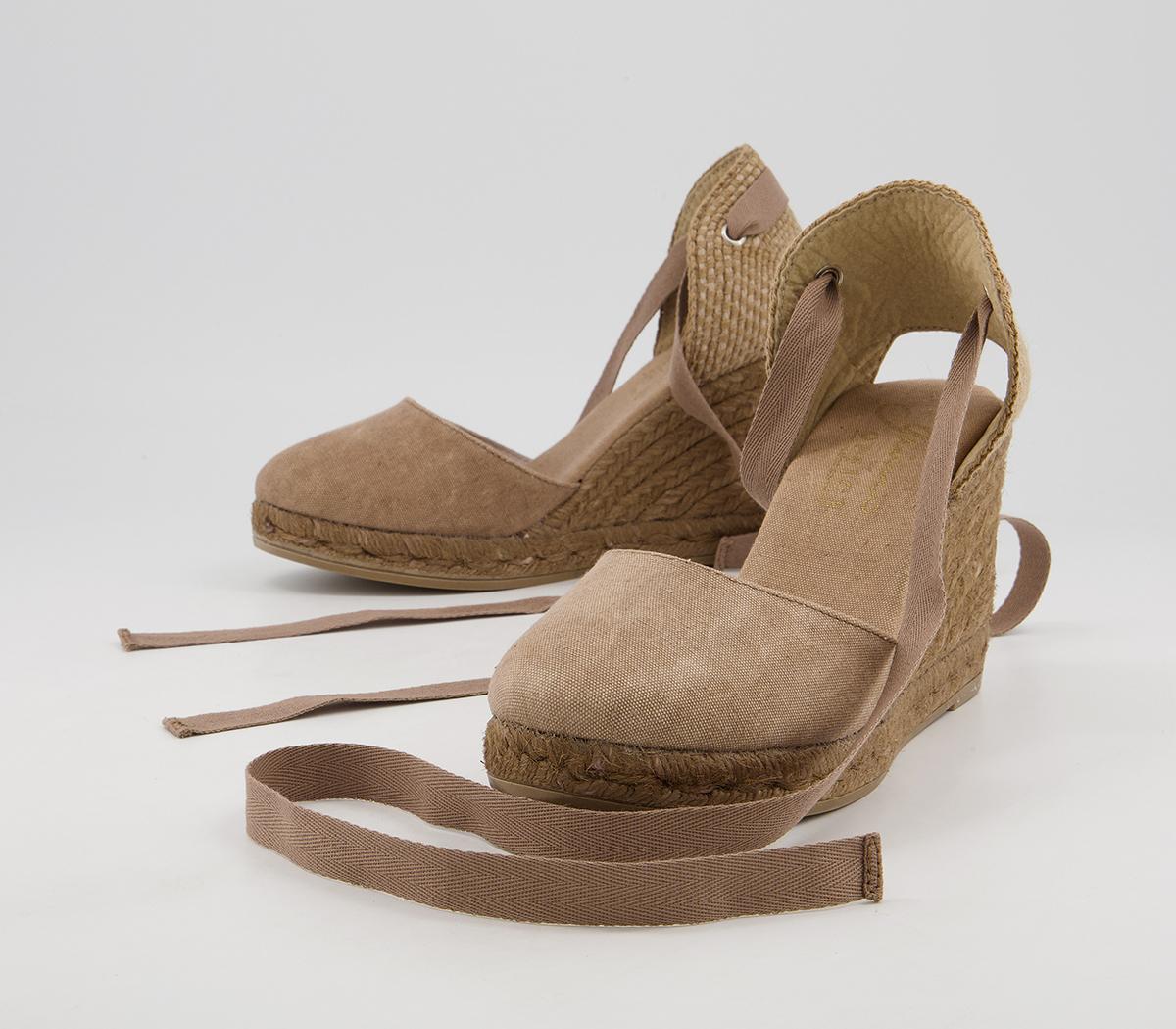 Gaimo for OFFICEAnkle Tie WedgesBeige