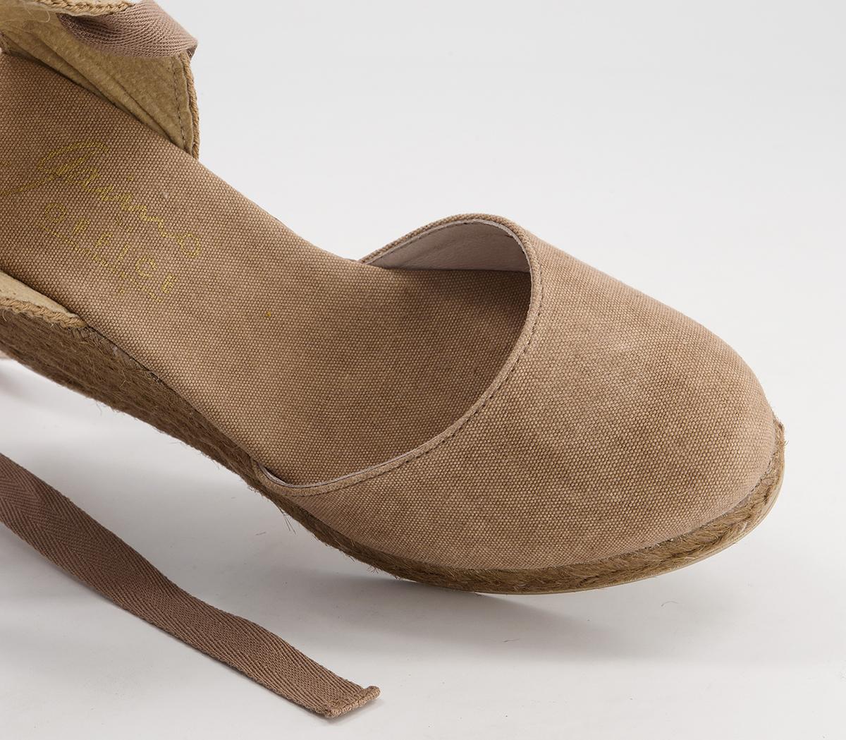 Gaimo for OFFICEAnkle Tie WedgesBeige