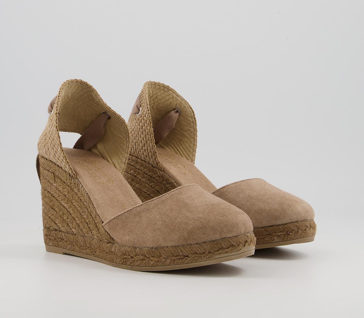 Gaimo for OFFICEAnkle Tie WedgesBeige