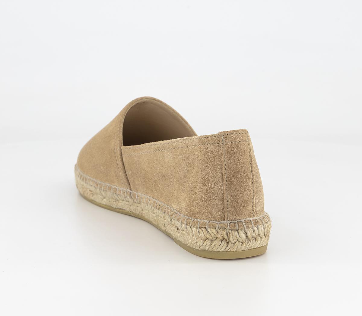 Gaimo for OFFICECamping Slip On EspadrillesTan Suede