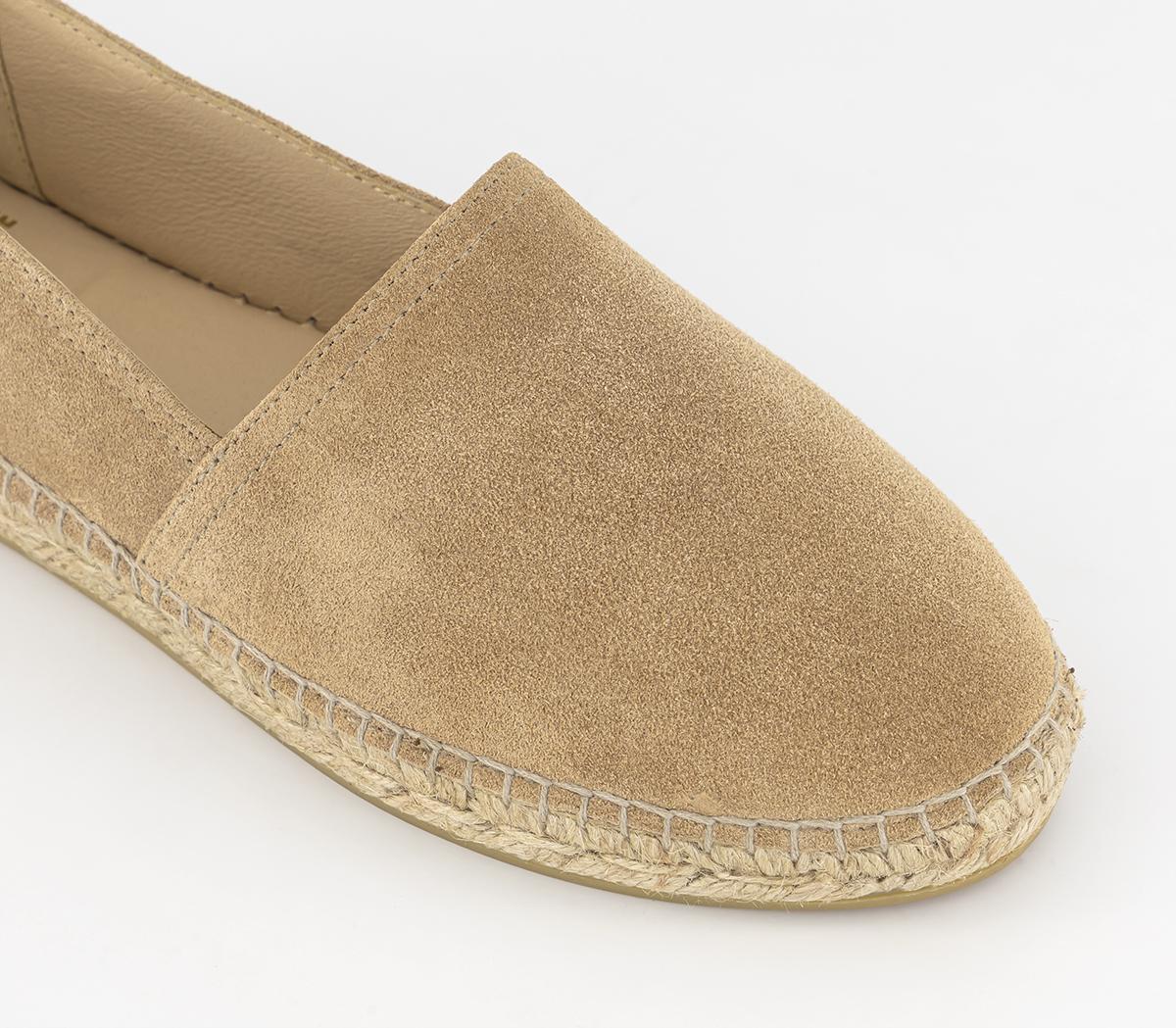 Gaimo for OFFICE Camping Slip On Espadrilles Tan Suede - Flat Shoes for ...