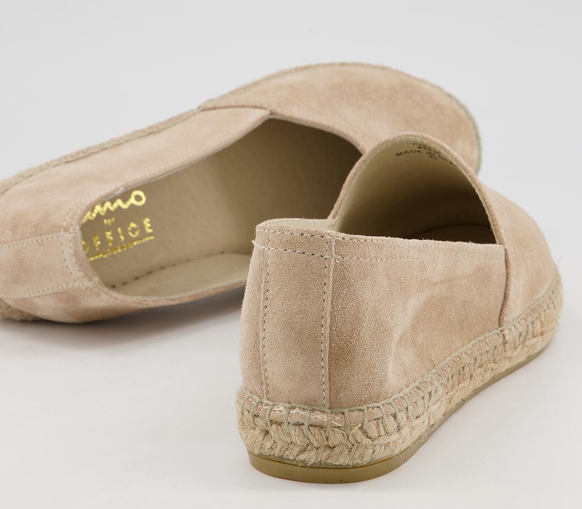 Gaimo for OFFICE Camping Slip On Espadrilles Gaimo for OFFICE Camping Slip On Espadrilles Tan Suede