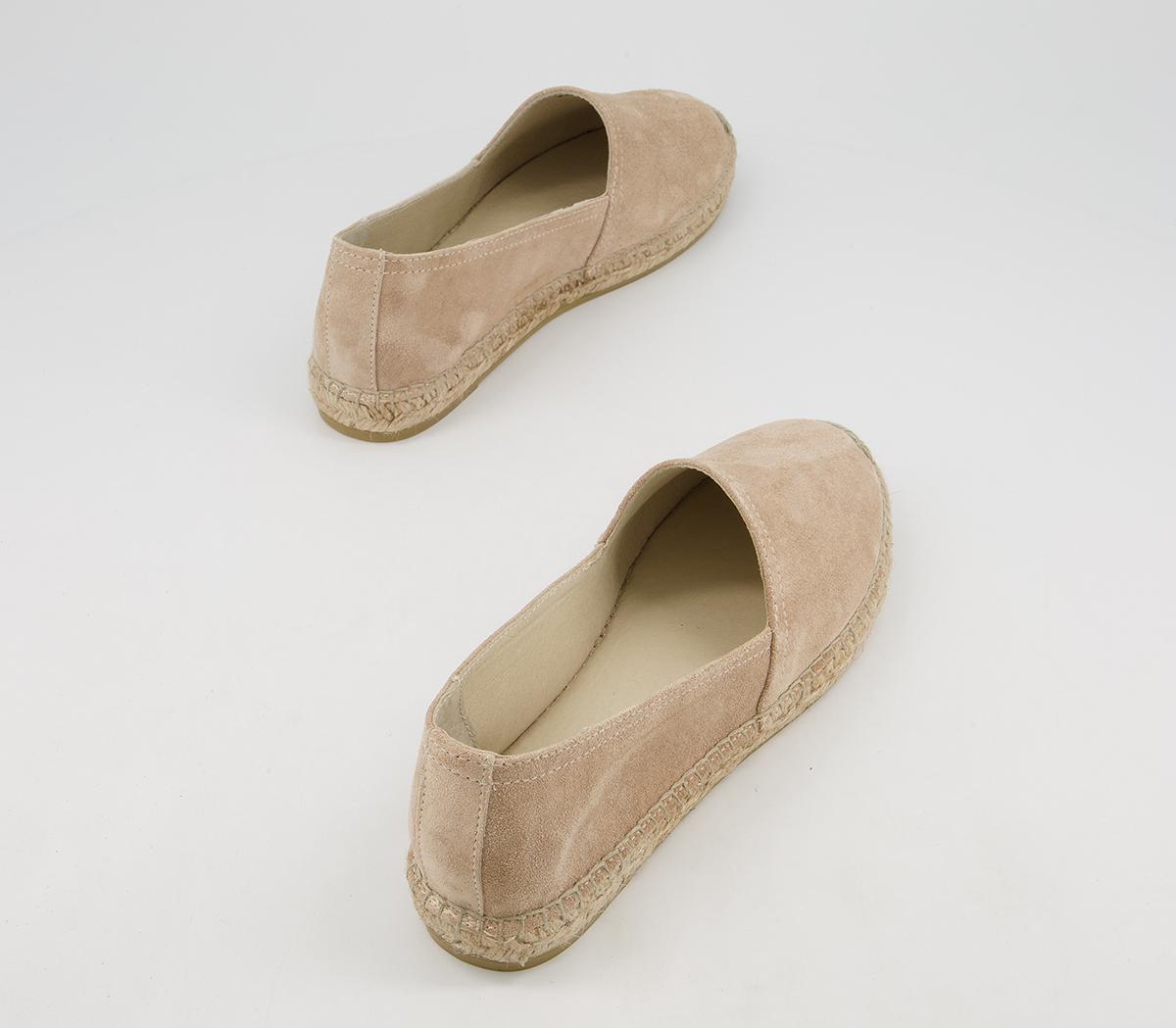 Gaimo for OFFICE Camping Slip On Espadrilles Gaimo for OFFICE Camping Slip On Espadrilles Tan Suede