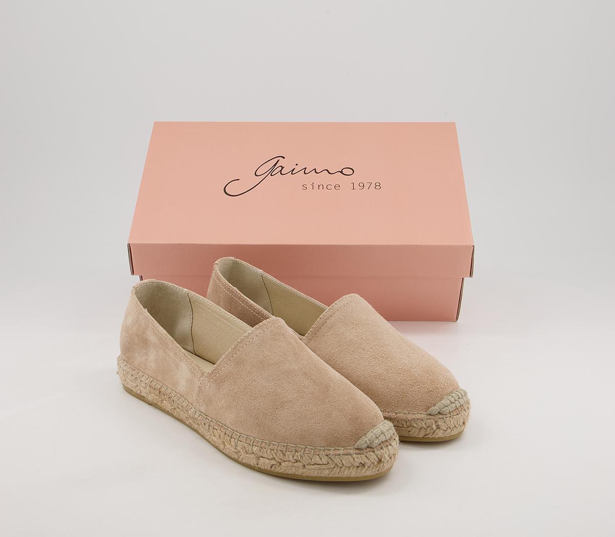 Gaimo for OFFICE Camping Slip On Espadrilles Gaimo for OFFICE Camping Slip On Espadrilles Tan Suede