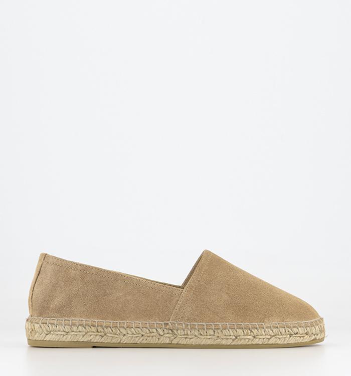 Gaimo for OFFICE Camping Slip On Espadrilles Tan Suede