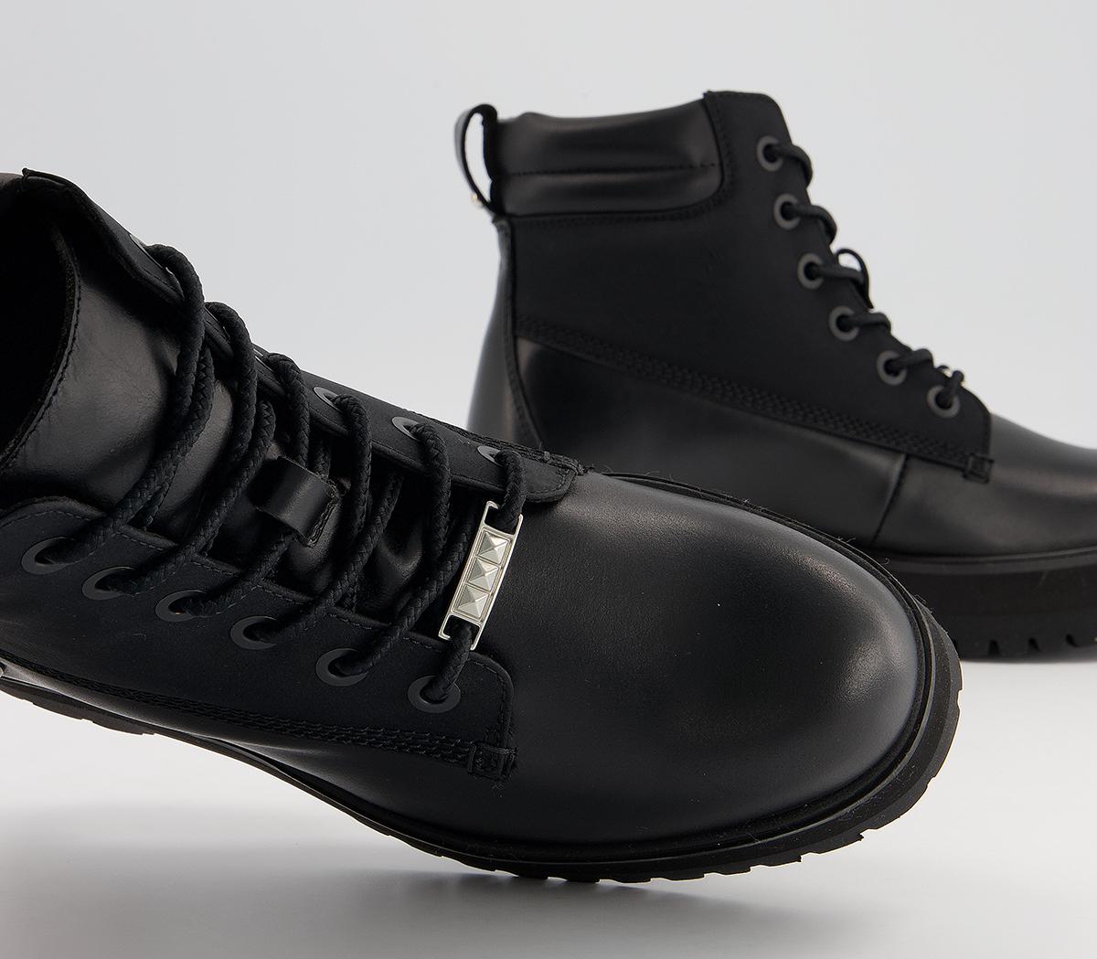 Timberland 6 Inch Stack Boots Timberland 6 Inch Stack Boots Black