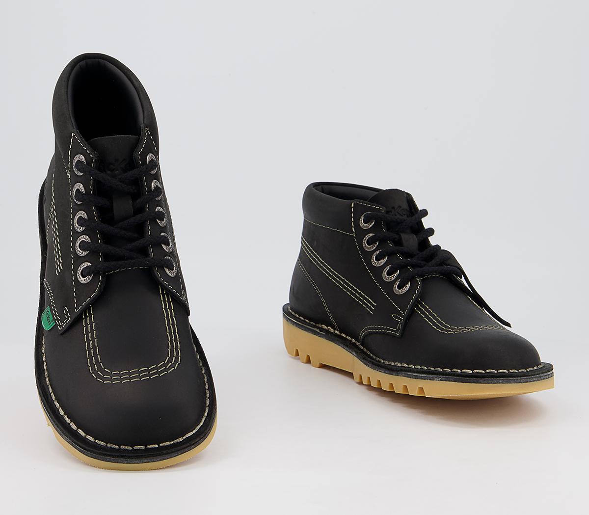 Kickers Kick Hi Boots Kickers Kick Hi Boots Black White