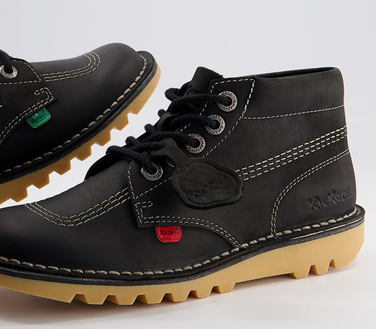 Kickers Kick Hi Boots Kickers Kick Hi Boots Black White