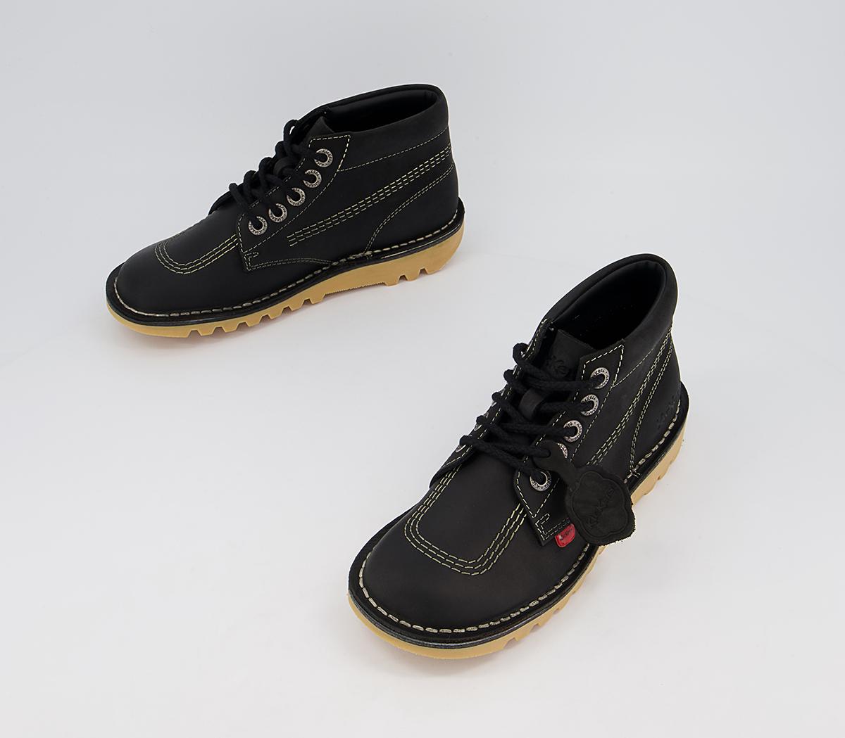 Kickers Kick Hi Boots Kickers Kick Hi Boots Black White