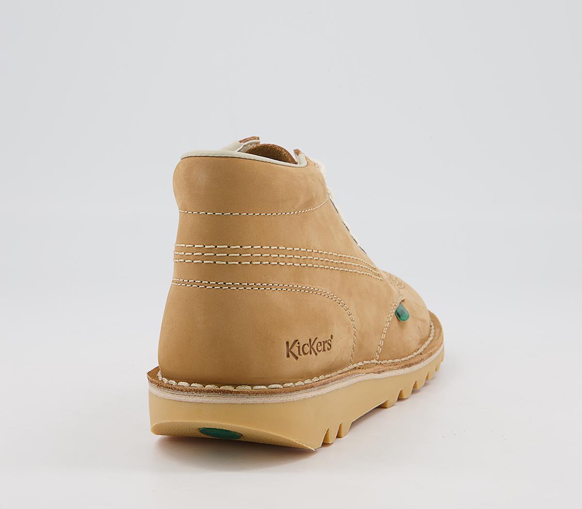 Kickers Kick Hi Boots Kickers Kick Hi Boots Tan Light Cream