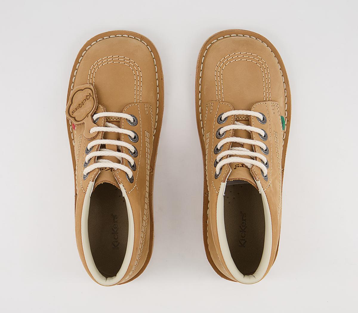 Kickers Kick Hi Boots Kickers Kick Hi Boots Tan Light Cream
