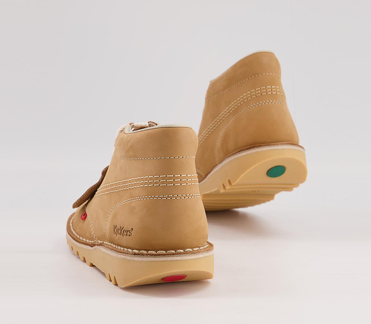 Kickers Kick Hi Boots Kickers Kick Hi Boots Tan Light Cream