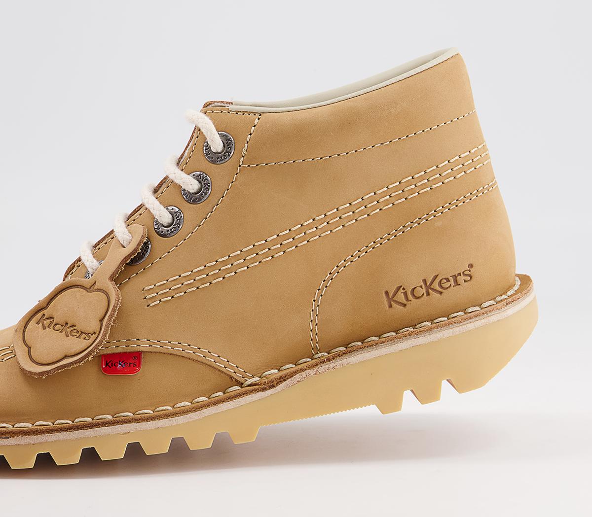 Kickers Kick Hi Boots Kickers Kick Hi Boots Tan Light Cream