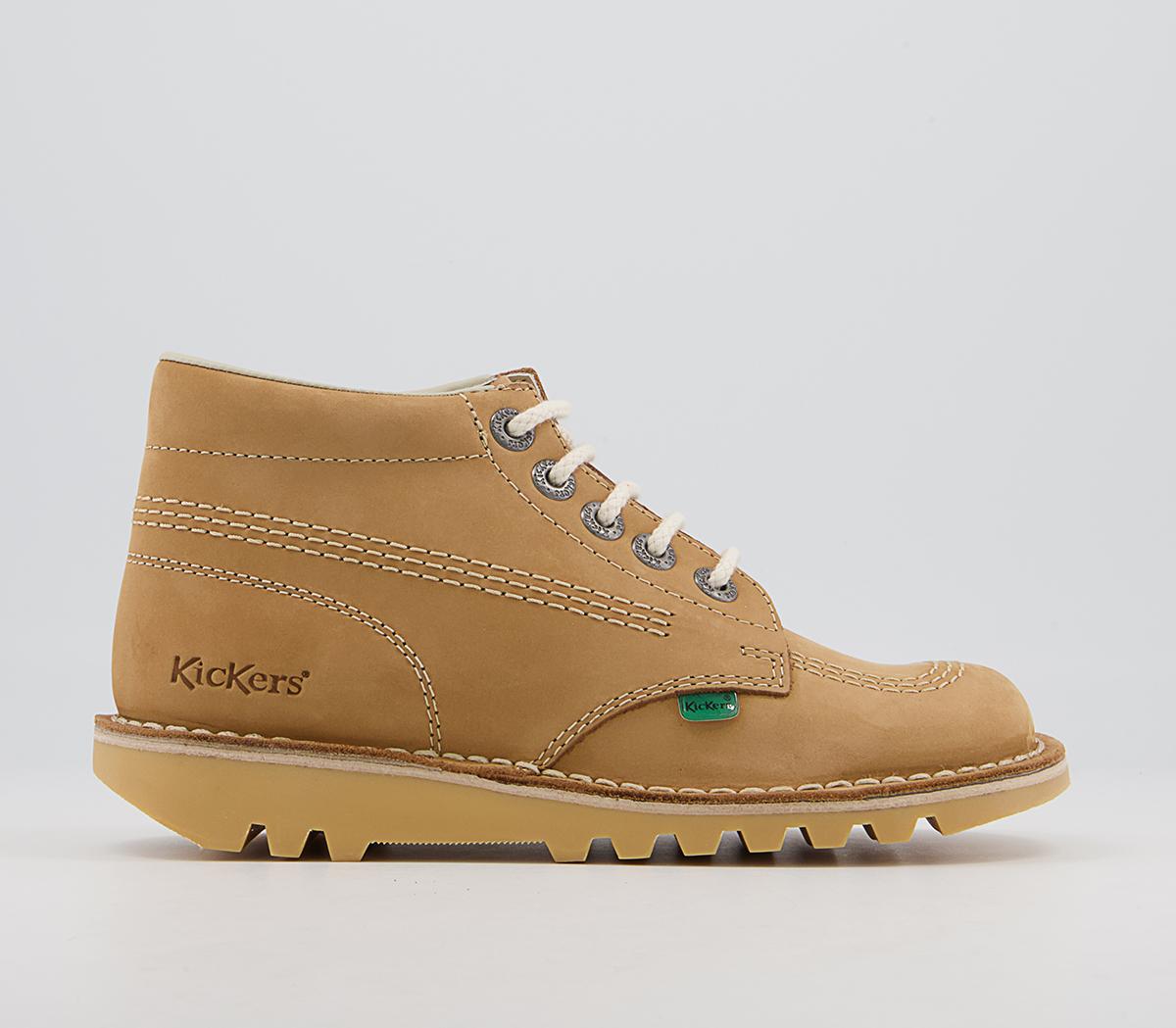 Kickers Kick Hi Boots Kickers Kick Hi Boots Tan Light Cream