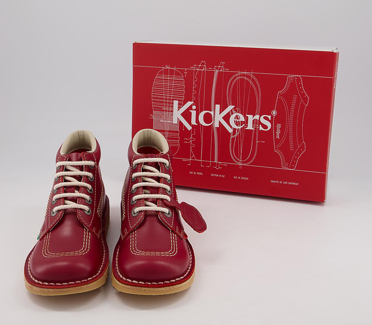 Kickers Kick Hi Boots Kickers Kick Hi Boots Red Light Cream