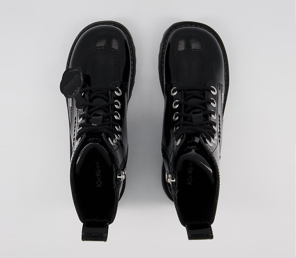 KickersKizziie Higher Pat BootsBlack