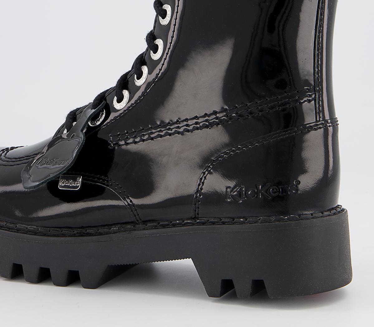 KickersKizziie Higher Pat BootsBlack
