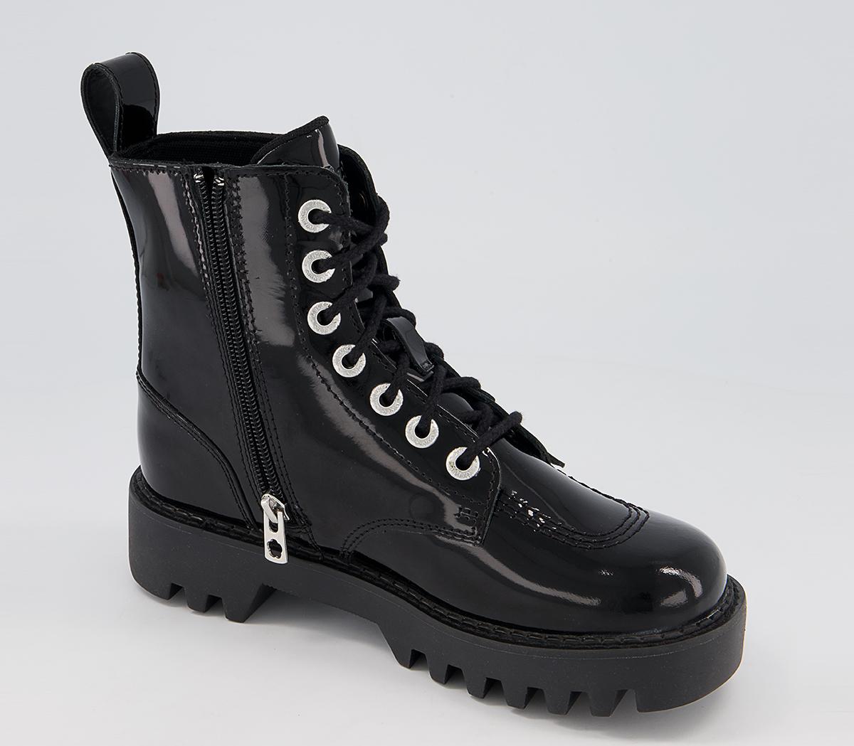 KickersKizziie Higher Pat BootsBlack