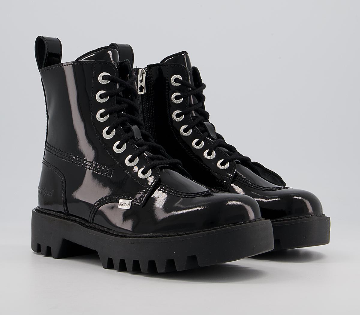 KickersKizziie Higher Pat BootsBlack