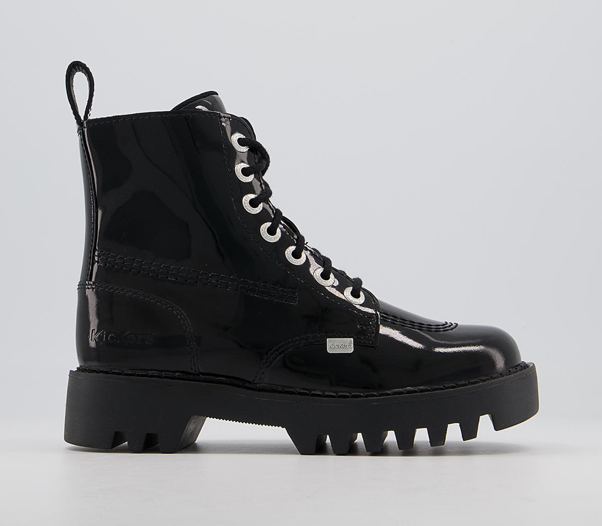 KickersKizziie Higher Pat BootsBlack